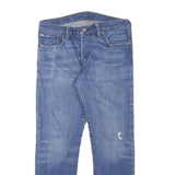 LEVI'S Womens Blue Regular Fit Straight Denim Light W31 L27 Classic Button Jeans