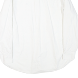 TOMMY HILFIGER Mens White Classic Button-Down Shirt L Cotton Blend Casual Formal