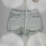 Levis Denim Shorts - 32W UK 12 Light Wash Denim