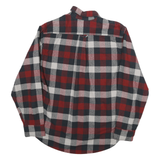 JACHS Mens Red Black & White Check Shirt M Cotton Blend Casual