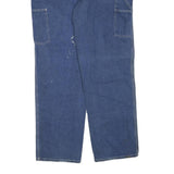 CARHARTT Mens Jeans Blue Regular Straight Denim W40 L32 Workwear Durable Zip