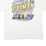 Mens White Scott Slim Fast Patman Memorial Graphic T-Shirt L Short Sleeve Crew