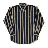 Chaps Ralph Lauren Striped Shirt - Medium Cream Cotton