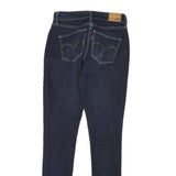 LEVI'S Womens Slim Blue Denim Dark Skinny Jeans W25 L29 High Rise Zip