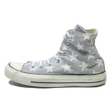 CONVERSE Chuck Taylor All Star Star Print Womens High Top Trainers Grey White