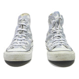 CONVERSE Chuck Taylor All Star Star Print Womens High Top Trainers Grey White
