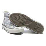 CONVERSE Chuck Taylor All Star Star Print Womens High Top Trainers Grey White