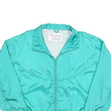 OLYMPIC EXPOSURE Womens Turquoise Windbreaker Jacket M Polyester Blend Zip Plain