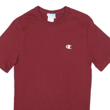 CHAMPION Mens Maroon Crew Neck Short Sleeve T-Shirt XS Classic Cotton Blend