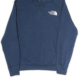 THE NORTH FACE Mens Blue Hoodie M Cotton Pullover Drawstring