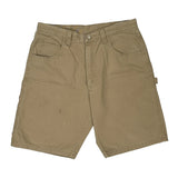 Wrangler Carpenter Shorts - 33W 10L Beige Cotton