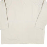 Womens Cream Zip Jacket L Polyester Blend Plain Lightweight Casual Outerwear