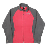 THE NORTH FACE Womens Red & Grey Classic Jacket M Polyester Blend Fleece Zip