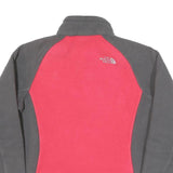THE NORTH FACE Womens Red & Grey Classic Jacket M Polyester Blend Fleece Zip