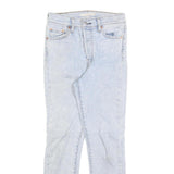 LEVI'S Womens Slim Light Blue Denim Jeans W26 L26 Classic Button Closure