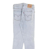 LEVI'S Womens Slim Light Blue Denim Jeans W26 L26 Classic Button Closure