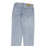 LEE Mens Slim Jeans Blue Denim W28 L32 Zip Classic Plain Cotton