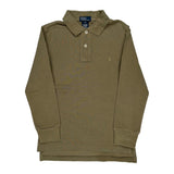 Age 8 Polo By Ralph Lauren Polo Shirt - Small Khaki Cotton