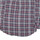 RALPH LAUREN Mens Blue White & Red Checked Shirt L Classic Cotton Blend Long