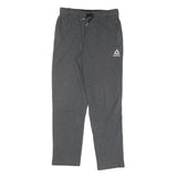 REEBOK Mens Joggers Grey S W28 L28 Cotton Slim Tapered Fit Casual Sportswear