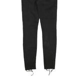 TRUE RELIGION Womens Jeans Black Regular Skinny Denim Raw W27 L28 Distressed Hem