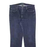 LAUREN RALPH LAUREN Womens Jeans Blue Regular Straight Denim Medium W36 L30