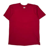 Blank Fruit Of The Loom Single Stitch T-Shirt - XL Red Cotton