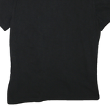 CALVIN KLEIN Mens Black Short Sleeve Plain Polo Shirt L Cotton Blend Casual