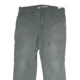 CARHARTT Mens Cotton Dark Grey Relaxed Fit Straight Leg Trousers W40 L32