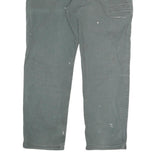 CARHARTT Mens Cotton Dark Grey Relaxed Fit Straight Leg Trousers W40 L32