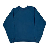 Blank Unbranded Sweatshirt - Large Blue Cotton