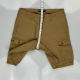 Lee Cargo Shorts - 34W 11L Khaki Cotton