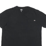DICKIES Mens Black Pocket T-Shirt XL Short Sleeve Crew Neck Workwear Casual