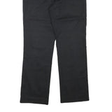 LAUREN RALPH LAUREN Womens Cotton Blend Black Regular Fit Straight Trousers W31