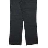 LAUREN RALPH LAUREN Womens Cotton Blend Black Regular Fit Straight Trousers W31