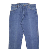 WRANGLER Mens Regular Fit Straight Blue Denim Jeans W35 L32 Classic Zip