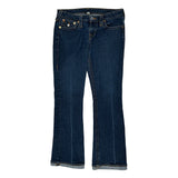 True Religion Boot Cut Jeans - 32W UK 10 Dark Wash Cotton