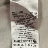 Carhartt Cargo Trousers - 34W 30L Brown Cotton