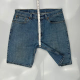 Levis Denim Shorts - 34W 10L Blue Denim