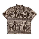 Quiksilver Hawaiian Shirt - 2XL Brown Cotton