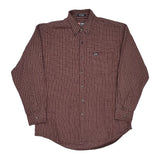 Chaps Ralph Lauren Checked Shirt - Large Brown Cotton
