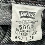 505 Levis Jeans - 36W 30L Gray Cotton