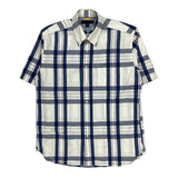 Tommy Hilfiger Checked Short Sleeve Shirt - Large Blue Cotton