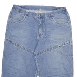 Mens Blue Casual Cotton Blend Denim Style Shorts 2XL W34 Comfortable Fit