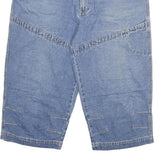 Mens Blue Casual Cotton Blend Denim Style Shorts 2XL W34 Comfortable Fit