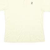 DISNEY Mens Cream Disney Mickey Mouse Short Sleeve Polo Shirt XL Cotton Blend