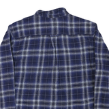 WOOLRICH Mens Blue & White Check Shirt 2XL Cotton Blend Long Sleeve Casual