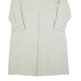 CHARLES VOGELE Womens Cream Cotton Double Breasted Coat M Jacket Button Plain