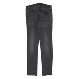 LEVI'S Mens Slim Black Jeans Denim W30 L30 Zip Cotton Blend Stylish