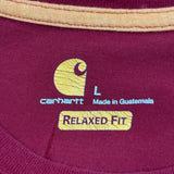 Carhartt T-Shirt - Large Red Cotton